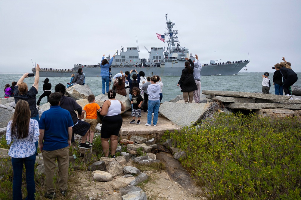 USS Donald Cook (DDG 75) Departs for Deployment