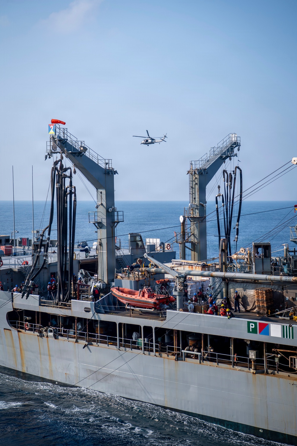 USS Nimitz and USNS Patuxent Conduct Replenishment-at-Sea