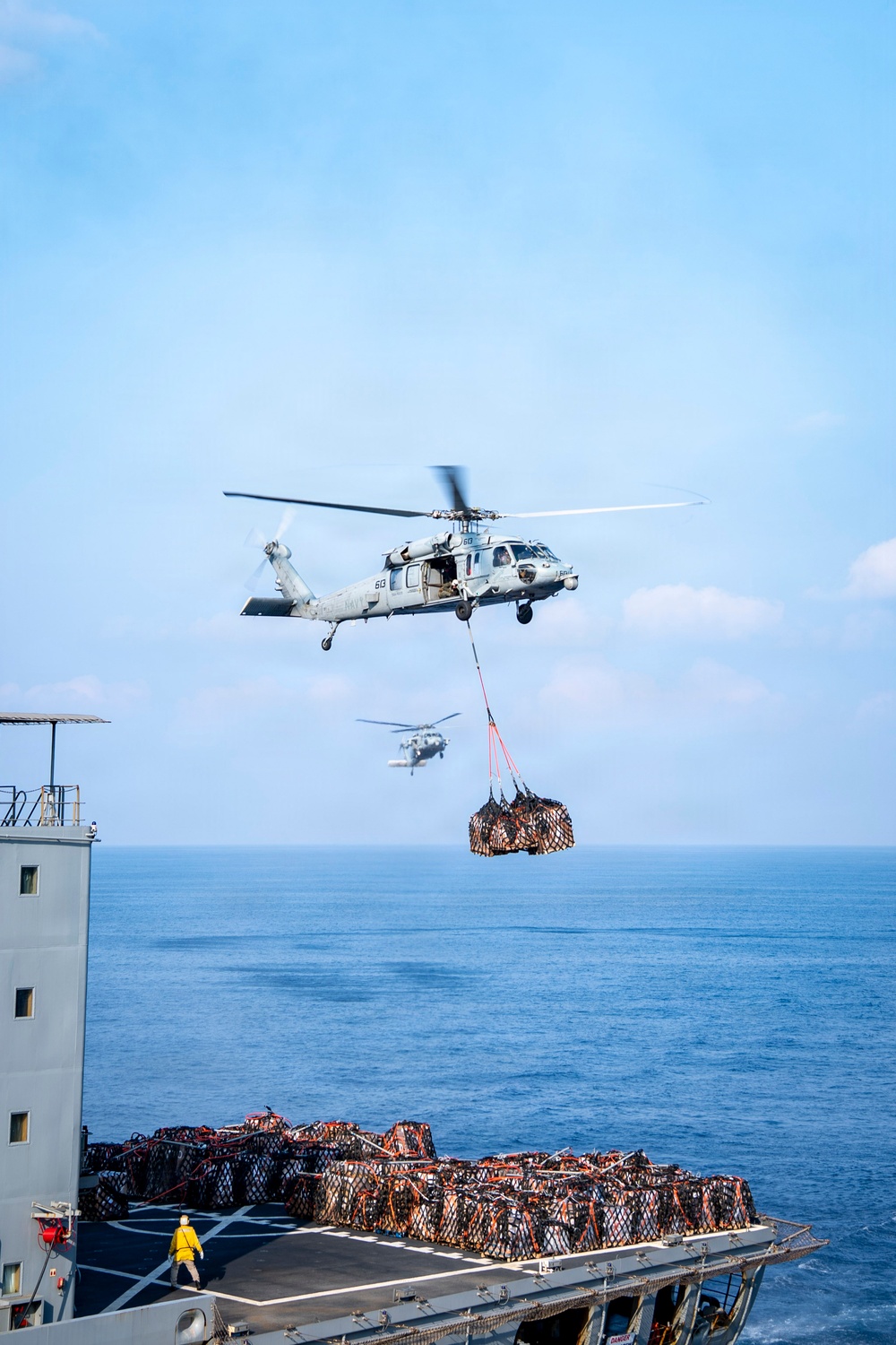 USS Nimitz and USNS Patuxent Conduct Replenishment-at-Sea