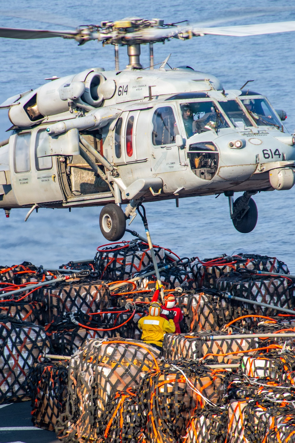 USS Nimitz and USNS Patuxent Conduct Replenishment-at-Sea