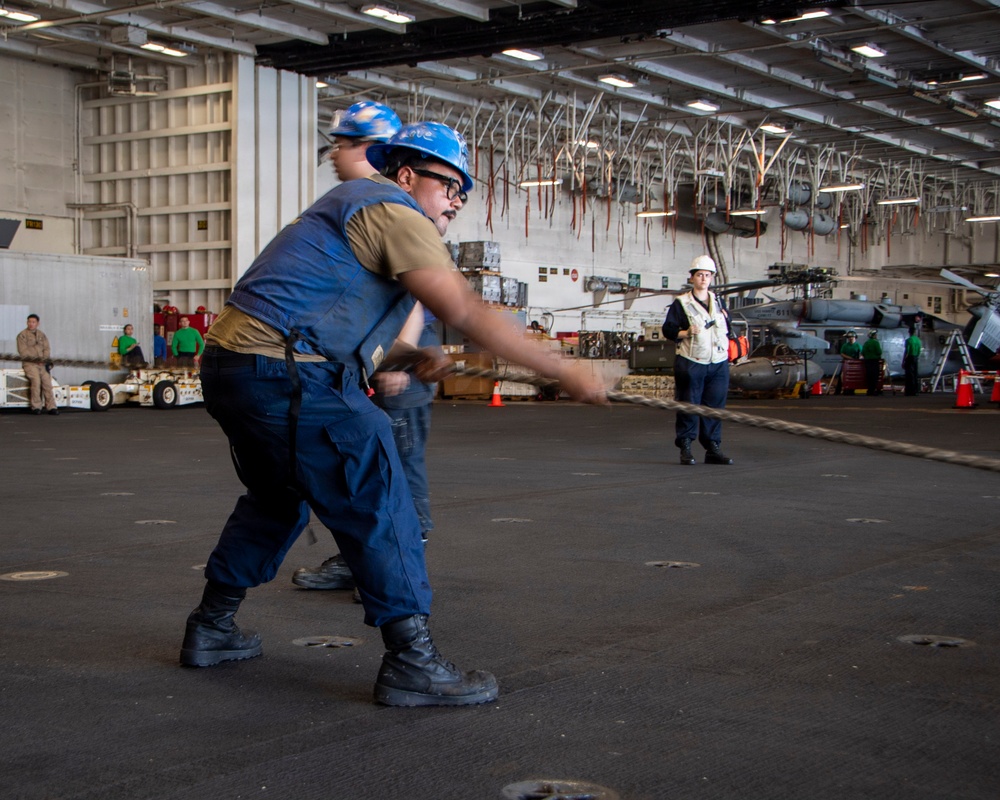USS Nimitz and USNS Patuxent Conduct Replenishment-at-Sea