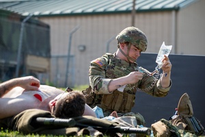 68W Soldier describes career field sustainment training at Fort McCoy Medical Simulations Training Center
