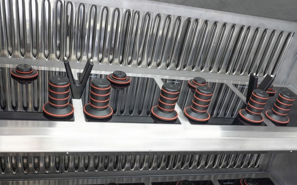 Autonomous system stove burners on display