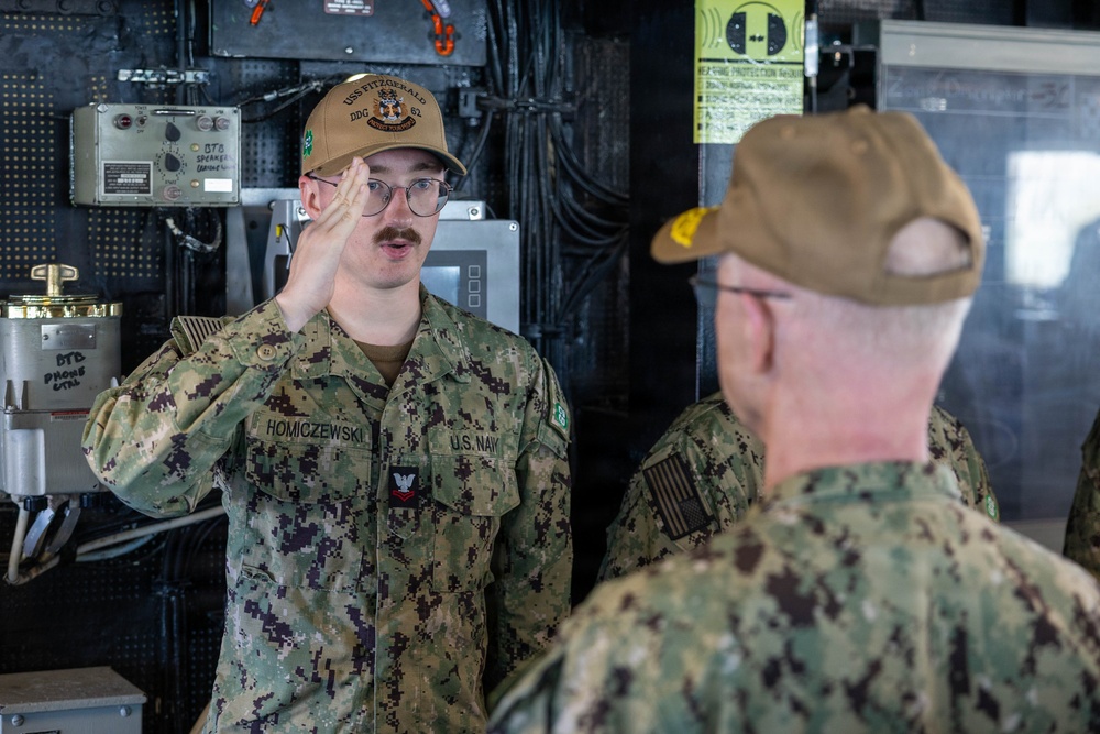 Chief of Naval Operations Visits USS Fitzgerald During Exercise Kakadu 2026