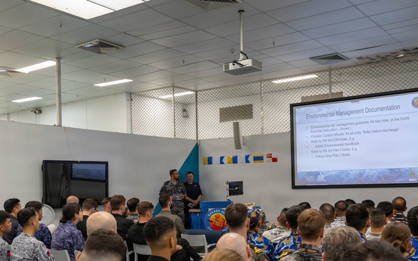 USS Fitzgerald leadership attends Exercise Kakadu 2026 briefs