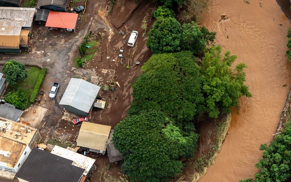 Army Black Hawk Crew Documents Storm-Damaged Infrastructure