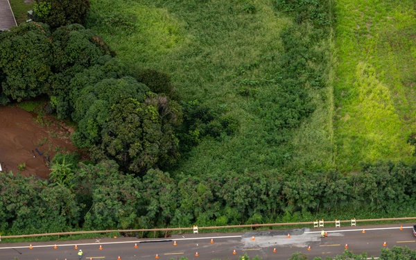 Army Black Hawk Crew Documents Storm-Damaged Infrastructure