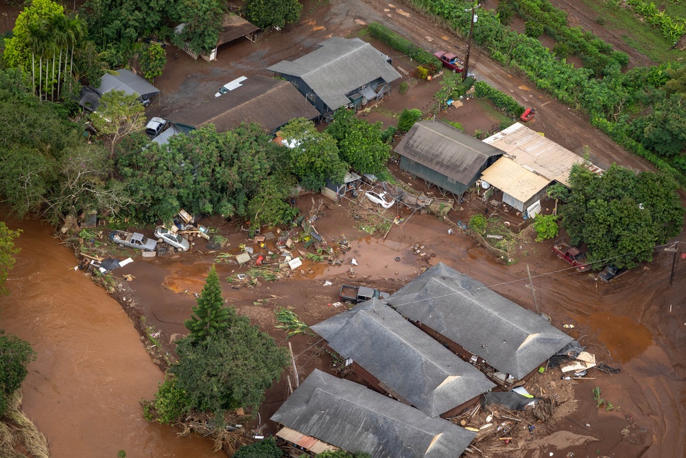 Army Black Hawk Crew Documents Storm-Damaged Infrastructure