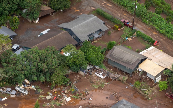 Army Black Hawk Crew Documents Storm-Damaged Infrastructure