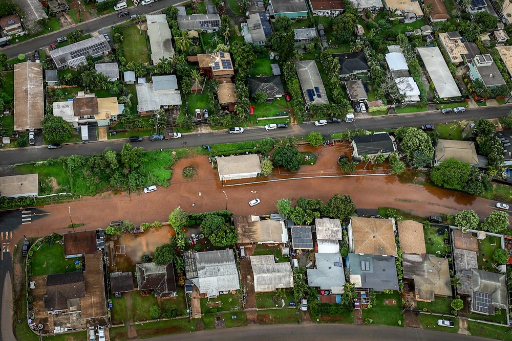 Army Black Hawk Crew Documents Storm-Damaged Infrastructure