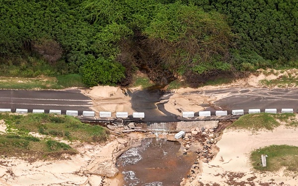 Army Black Hawk Crew Documents Storm-Damaged Infrastructure