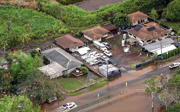 Army Black Hawk Crew Documents Storm-Damaged Infrastructure