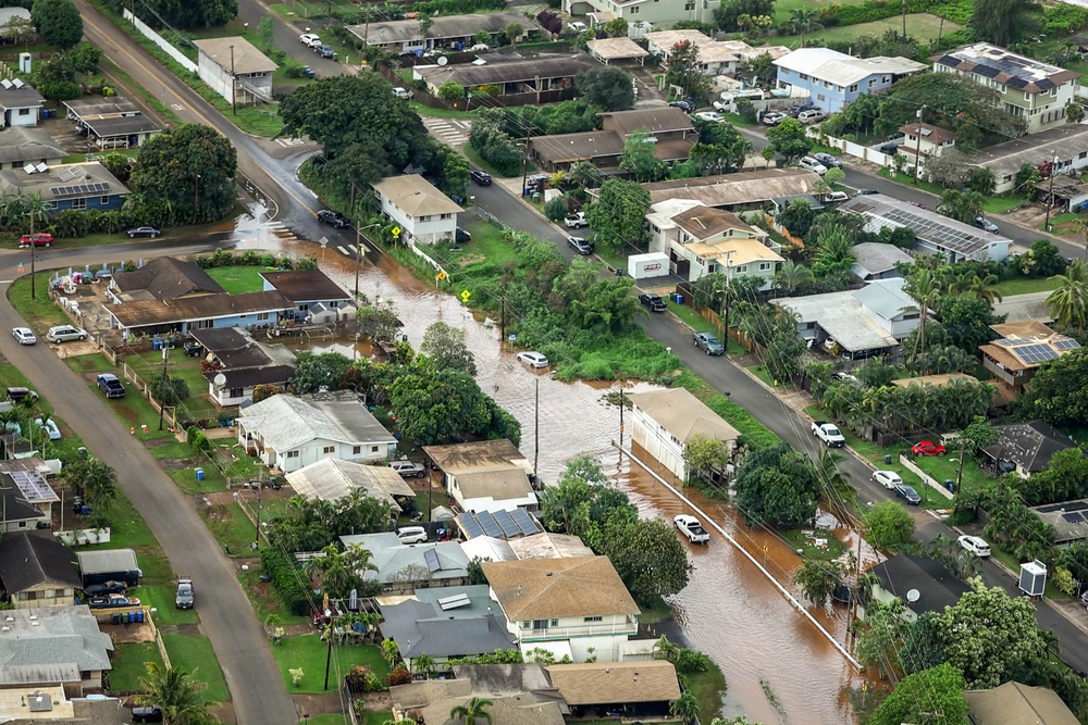 Army Black Hawk Crew Documents Storm-Damaged Infrastructure