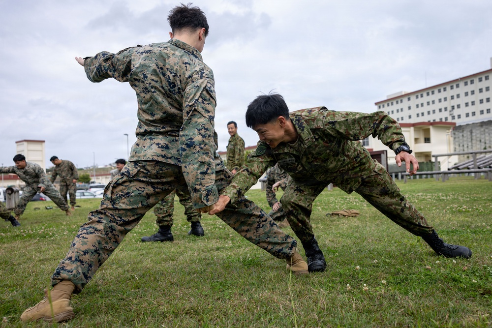 4th Marine Regiment Bilateral NCO Seminar PT