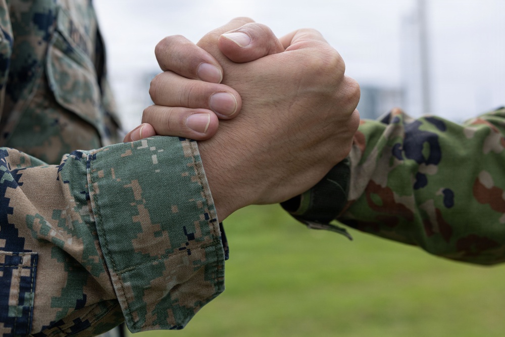 4th Marine Regiment Bilateral NCO Seminar PT