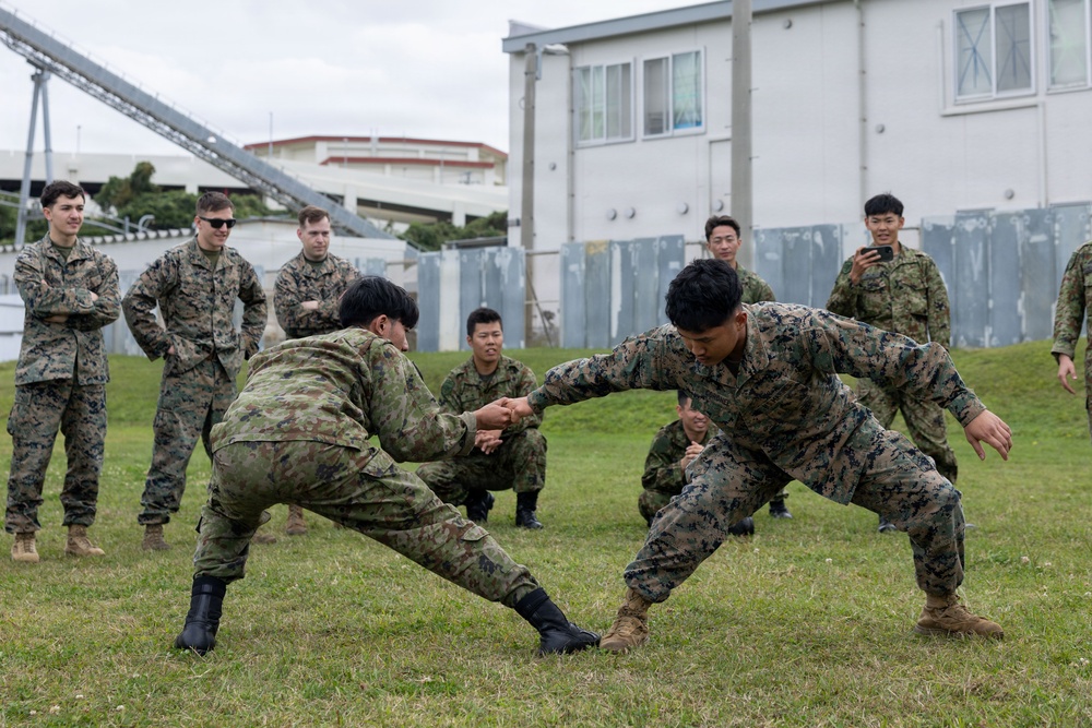 4th Marine Regiment Bilateral NCO Seminar PT