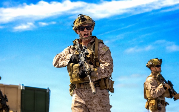 11th MEU Marines, Sailors Conduct TCCC and Patrolling Tactics Training Aboard USS Comstock