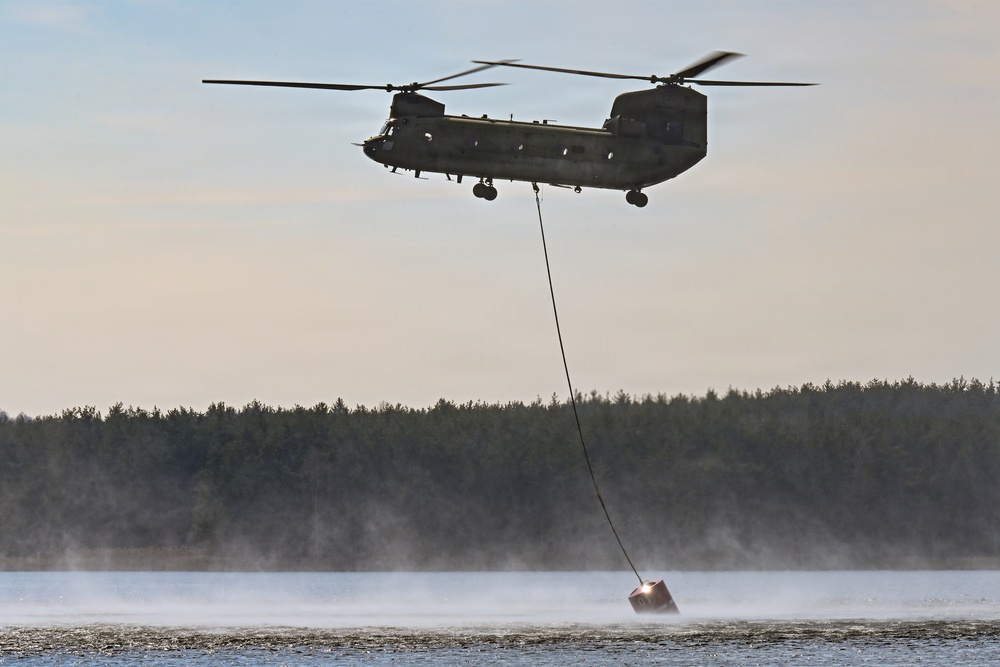 12CAB Supports USAG Bavaria Aerial Fire Fighting Training