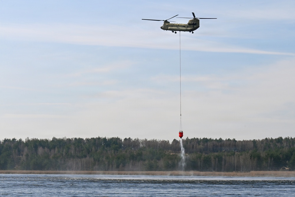 12CAB Supports USAG Bavaria Aerial Fire Fighting Training