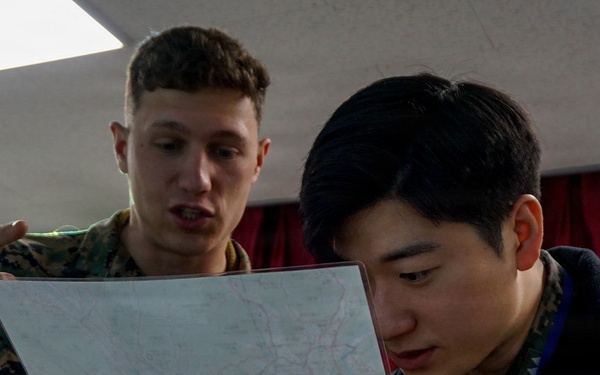 5th Air Naval Gunfire Liaison Company Marines conduct training with Republic of Korea service members