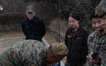5th Air Naval Gunfire Liaison Company Marines conduct communications site surveys and joint training with Republic of Korea forces