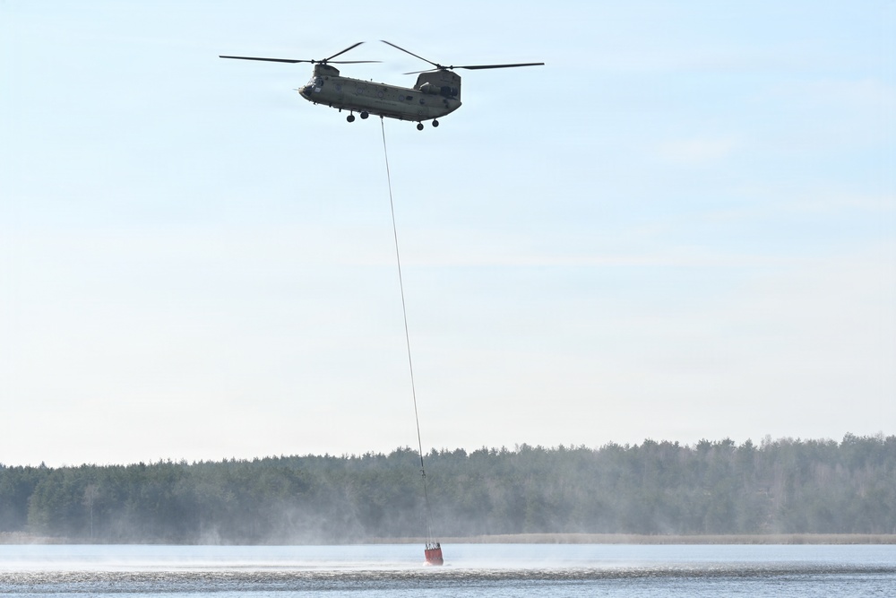 12CAB Supports USAG Bavaria Aerial Fire Fighting Training