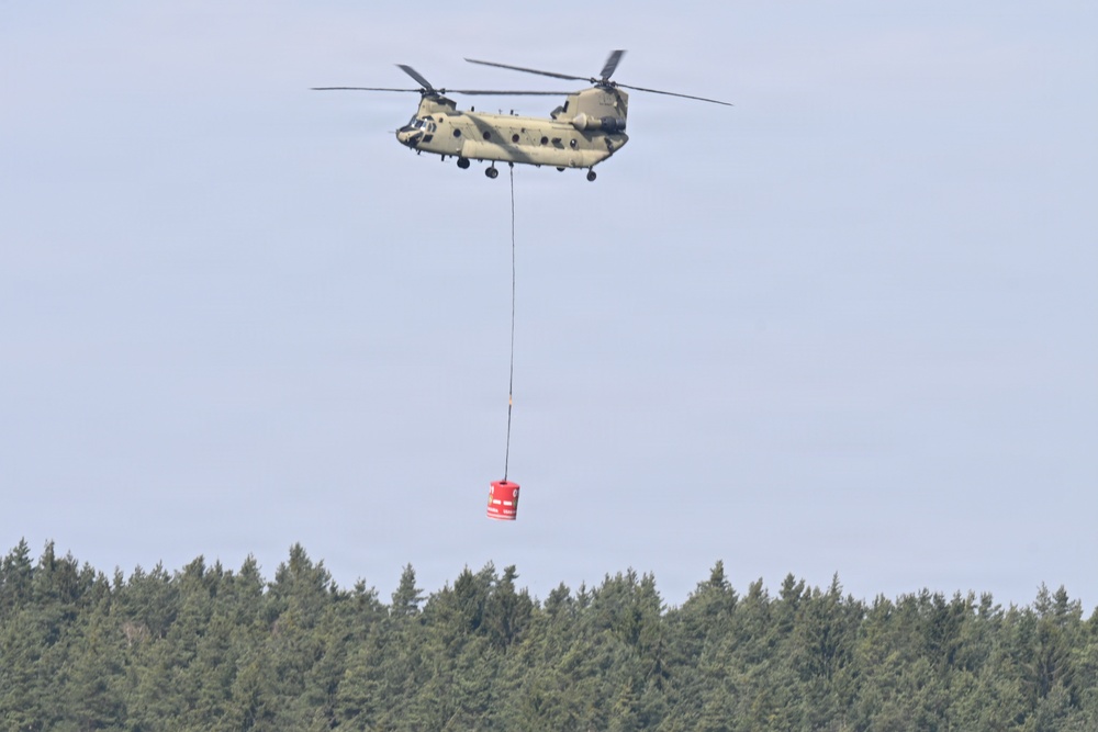 12CAB Supports USAG Bavaria Aerial Fire Fighting Training
