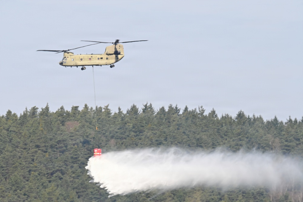 12CAB Supports USAG Bavaria Aerial Fire Fighting Training