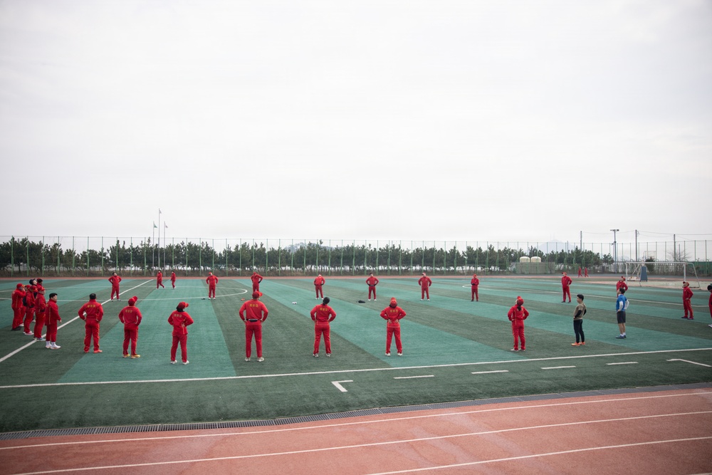 U.S. Marines and Republic of Korea forces strengthen partnership through physical training during Freedom Shield 26