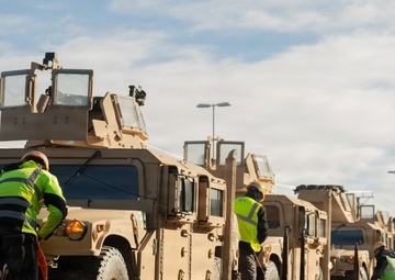CORE26 | U.S. Marines Offload Ground and Logistical Equipment from a Train after Arctic Exercise