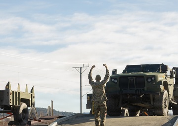 CORE26 | U.S. Marines Offload Ground and Logistical Equipment from a Train after Arctic Exercise
