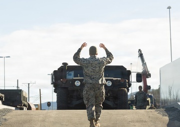 CORE26 | U.S. Marines Offload Ground and Logistical Equipment from a Train after Arctic Exercise