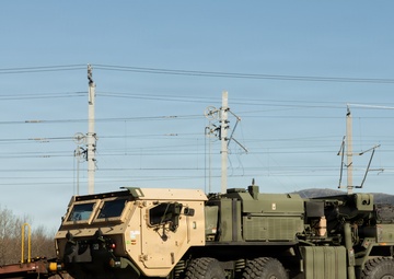 CORE26 | U.S. Marines Offload Ground and Logistical Equipment from a Train after Arctic Exercise