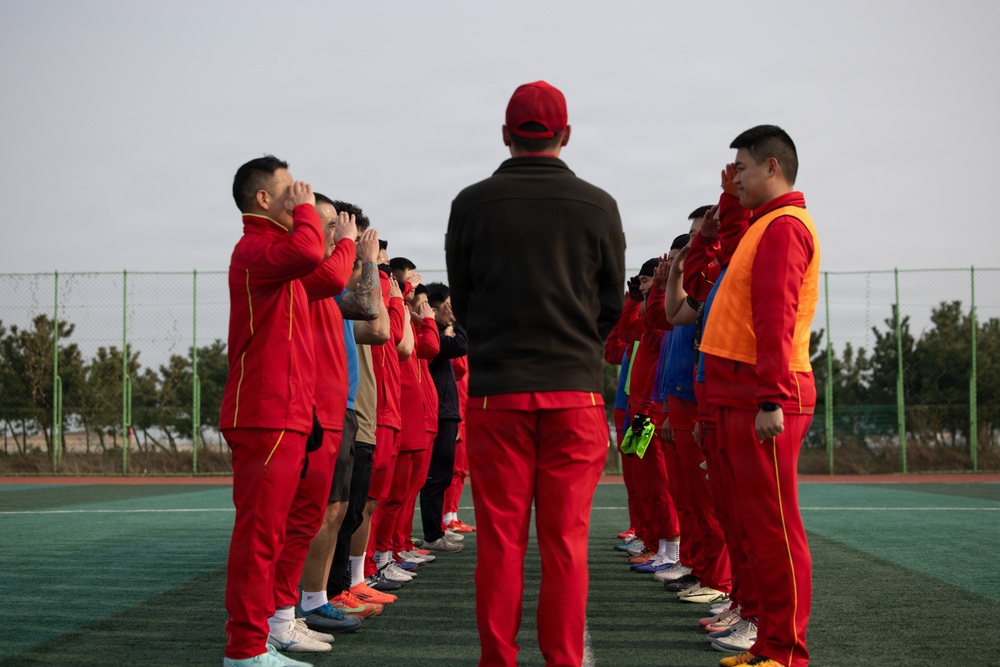 U.S. Marines and Republic of Korea forces strengthen partnership through physical training during Freedom Shield 26