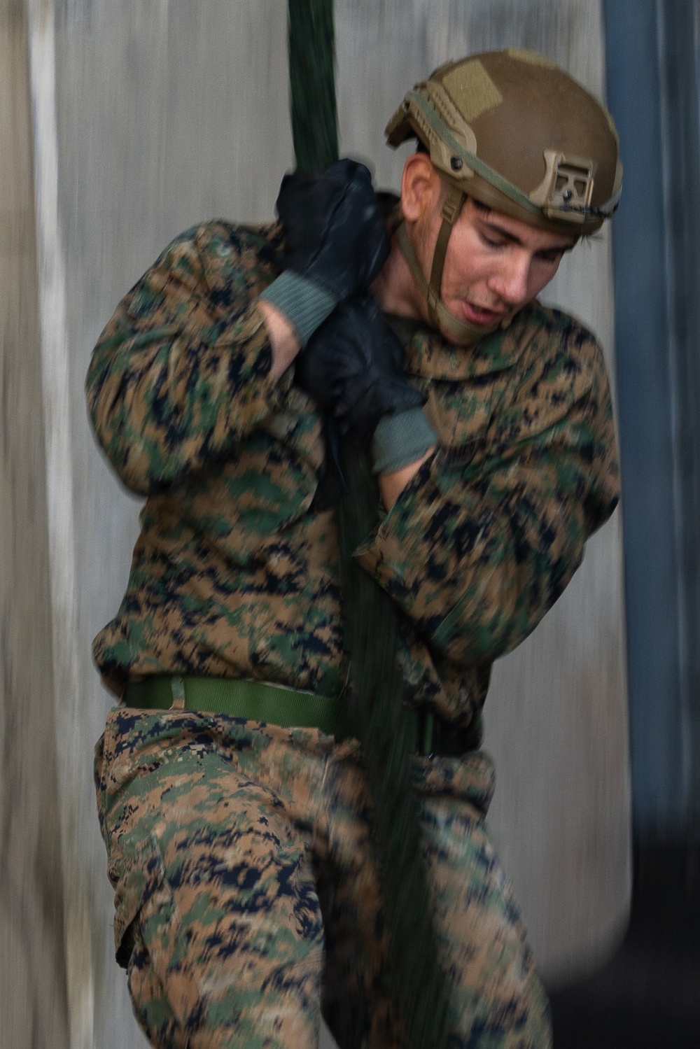U.S. Marines with 4th Marine Regiment Conduct Fast-Rope Training