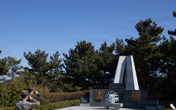 U.S. Marines honor fallen Republic of Korea service members and explore Yeonpyeong Island history