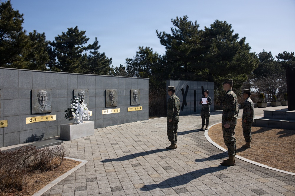 U.S. Marines honor fallen Republic of Korea service members and explore Yeonpyeong Island history