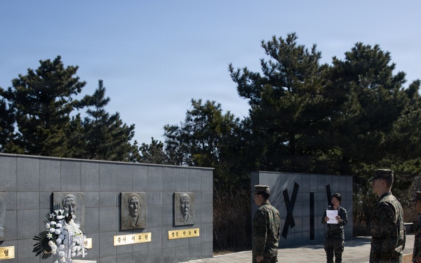 U.S. Marines honor fallen Republic of Korea service members and explore Yeonpyeong Island history