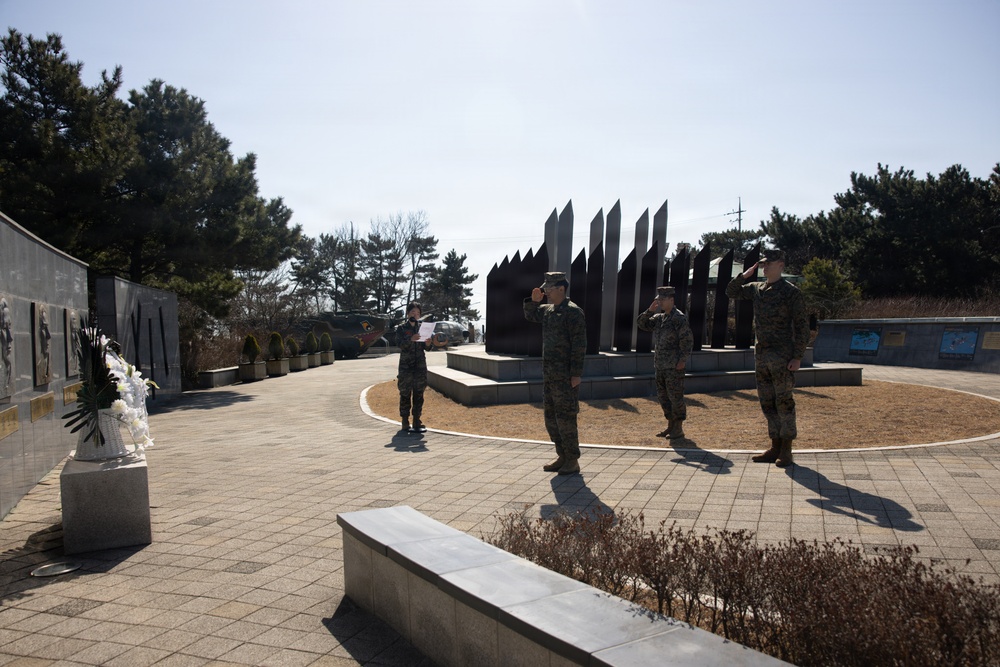 U.S. Marines honor fallen Republic of Korea service members and explore Yeonpyeong Island history