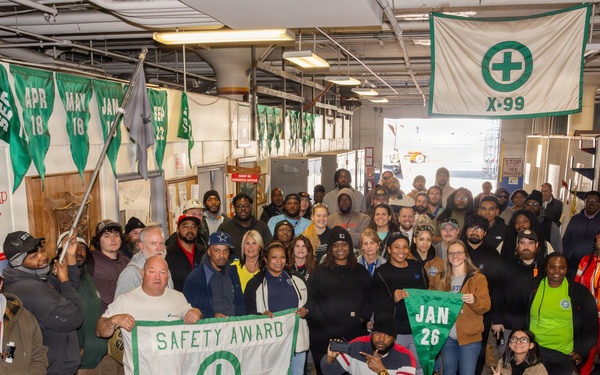 NNSY's Shop 89 Honored with the January 2026 Safety Flag