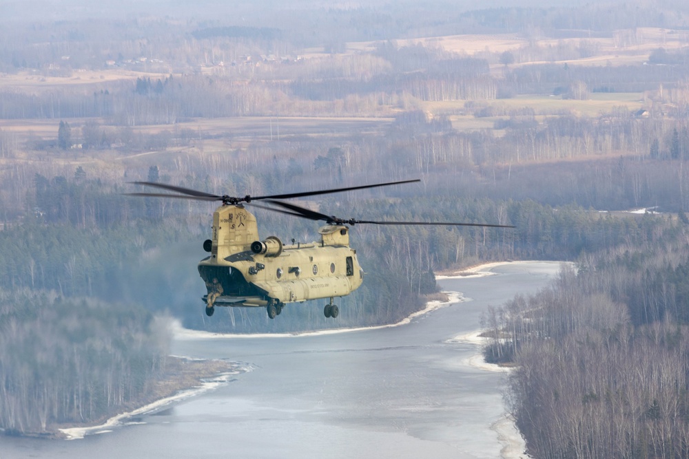 3rd CAB participates in a combined multinational air assault exercise Operation Perkons Strike