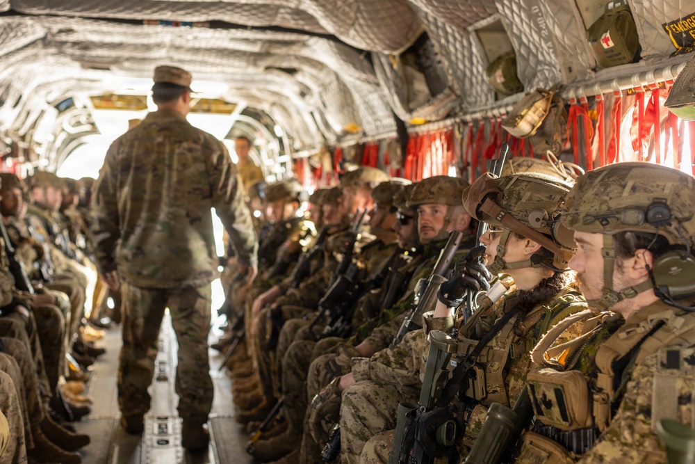 3rd CAB participates in a combined multinational air assault exercise Operation Perkons Strike