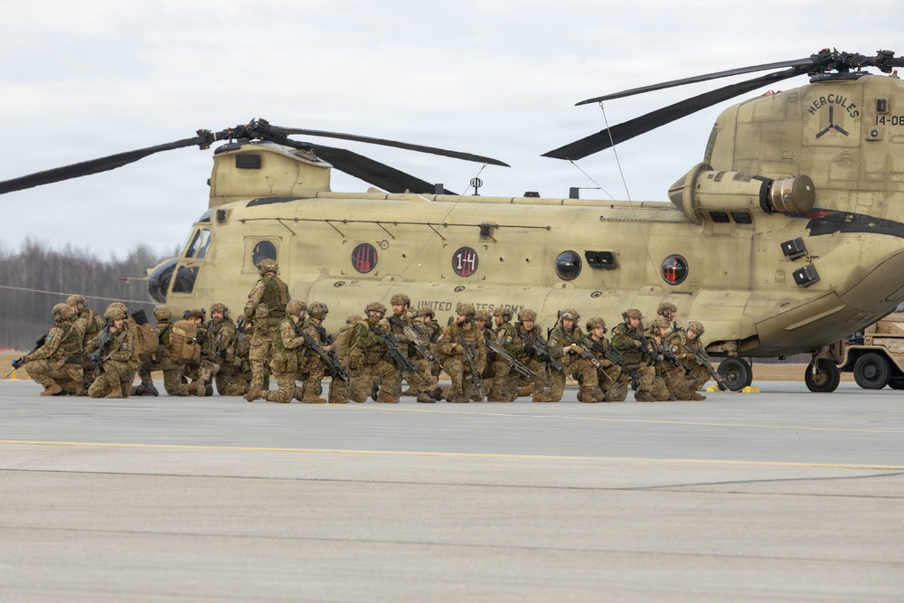 3rd CAB participates in a combined multinational air assault exercise Operation Perkons Strike