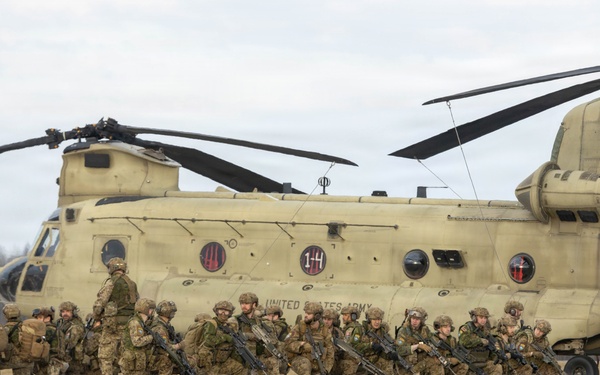3rd CAB participates in a combined multinational air assault exercise Operation Perkons Strike