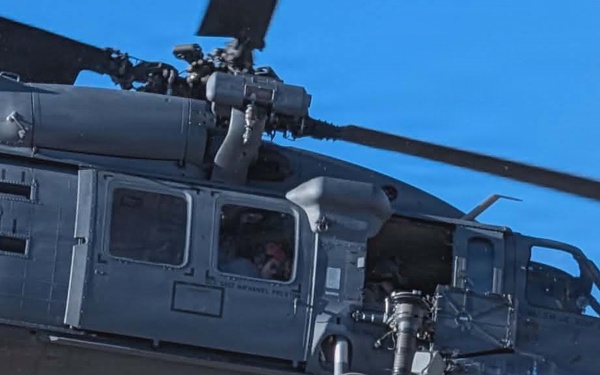 Air Force helicopter crew rescues stranded hiker from Nevada cliffside