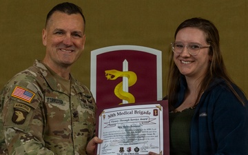 30th Medical Brigade Volunteer of the Quarter Recognition Ceremony