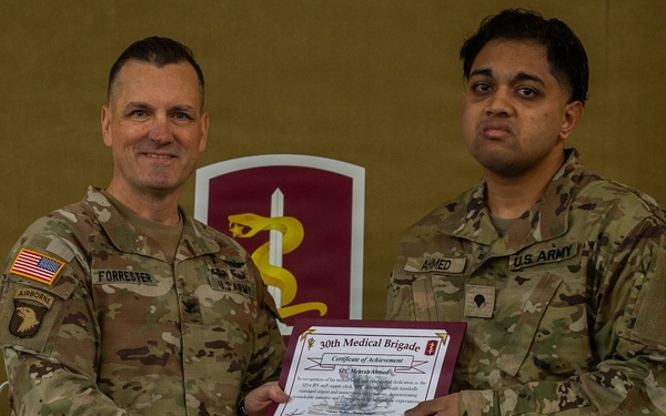 30th Medical Brigade Volunteer of the Quarter Recognition Ceremony