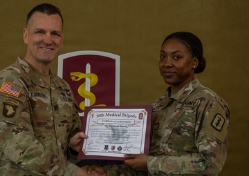 30th Medical Brigade Volunteer of the Quarter Recognition Ceremony