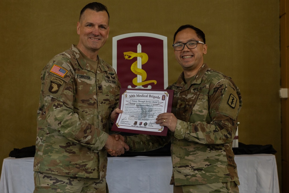 30th Medical Brigade Volunteer of the Quarter Recognition Ceremony