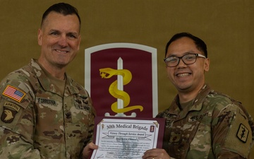 30th Medical Brigade Volunteer of the Quarter Recognition Ceremony